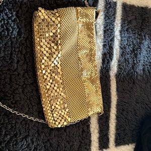 Gold cross body purse